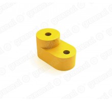 Изолятор угловой для установки нулевой шины на монтажную панель. цвет-ЖЕЛТЫЙ (100/1500шт)  GE60020-09  Greenel