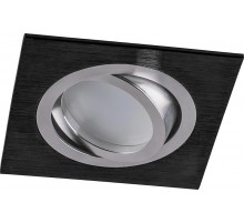 Светильник точечный встраиваемый под лампу DL2801 MR16 50W G5.3 "квадрат", черный  32638  FERON