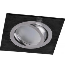 Светильник точечный встраиваемый под лампу DL2801 MR16 50W G5.3 "квадрат", черный  32638  FERON