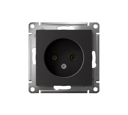 AtlasDesign Карбон Розетка без заземления, 16А, механизм  ATN001041  SE
