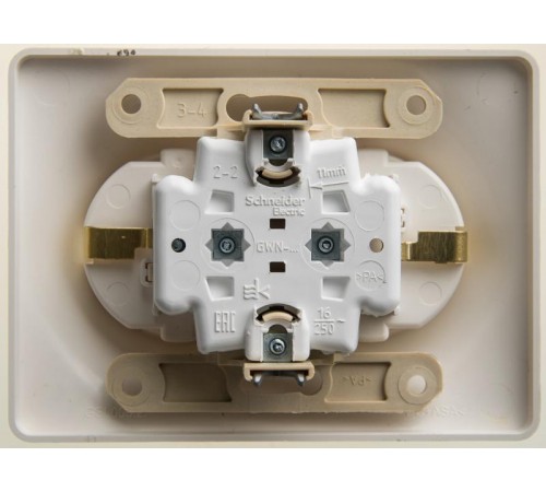 Glossa Перламутр Розетка 2-ая с заземлением со шторками, 16А (в сборе)  GSL000626  SE