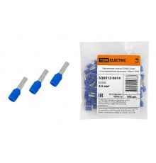 Наконечник-гильза Е2508 2,5мм2 с изолированным фланцем (100шт)   SQ0512-0014  TDM