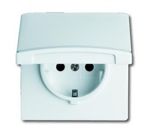 Розетка 20 EUGK-34-101-500, с крышкой, Allwetter44, IP44, альп. белый, уплотн. кольцо в комплекте, 16А, 250В.  2064-0-0310   2CKA002064A0310  ABB