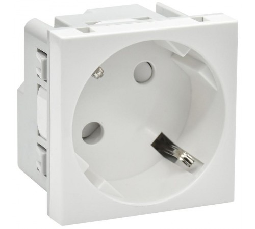 PRIMER РКС-20-30-П-45 Розетка 45град з/к з/ш в/з белая  PR-KK40D-RSZH-2-2-45-K01  IEK