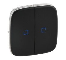 Valena ALLURE Антрацит Клавиша 2-ая с подсветкой/индикацией  755228  Legrand