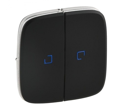 Valena ALLURE Антрацит Клавиша 2-ая с подсветкой/индикацией  755228  Legrand