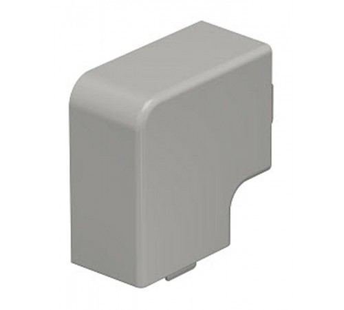 Крышка плоского угла кабельного канала WDK 30x45 мм (ПВХ,серый) (WDK HF30045GR)  6158676  OBO Bettermann