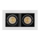 Светильник CL-KARDAN-S180x102-2x9W Warm (WH-BK, 38 deg)  024130  Arlight