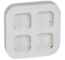 Quteo Белый Рамка 4-ая накл.монтажа  782294  Legrand