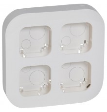 Quteo Белый Рамка 4-ая накл.монтажа  782294  Legrand