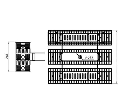 Светильник светодиодный промышленный 215Вт HB LED 225 D80 5000K (EXTREME) IP66  1224002340  Световые Технологии