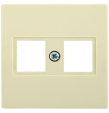 НK45-2-БК Накладка 2-ая комп. RJ45 Cat5e BOLERO кремовый  ENB12-R-K33  IEK
