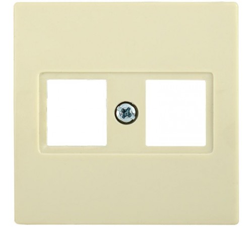 НK45-2-БК Накладка 2-ая комп. RJ45 Cat5e BOLERO кремовый  ENB12-R-K33  IEK
