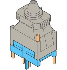 Разъем FIP-2/4-2 для цепей полярности, с увеличенным кожухом, для установки контактов BRE-T, 2 ряда по 4 полюса  1SNA166939R2300  TE