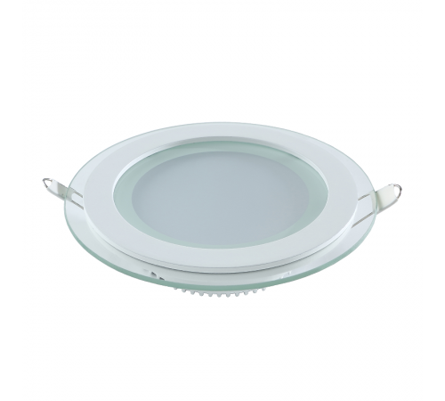 Светильник светодиодный встраиваемый круглый с декоративным стеклом 12W 4000K 1/40  947111212  Gauss