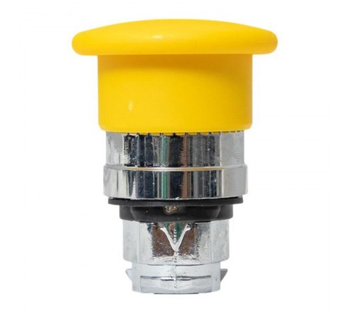 Механизм исполнительный кнопки XB4 "Грибок" желтый возвратный без фиксации без подсветки IP65  XB4BC-Y-65  EKF