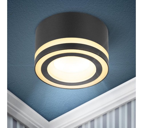 Светильник встраиваемый под лампу GX53  DK113 BK черный  Б0059788  ЭРА