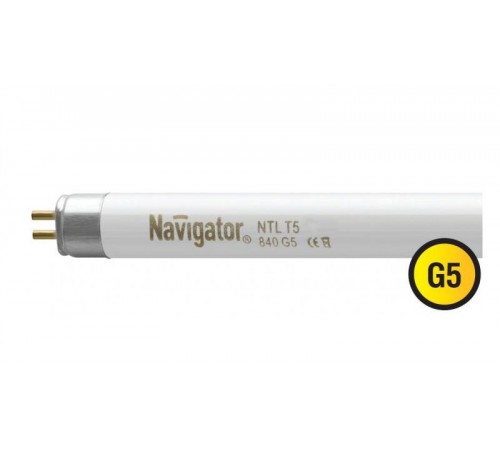 Лампа линейная люминесцентная ЛЛ 21Вт Т5 G5 840 NTL-T5-21-840-G5  94109  Navigator