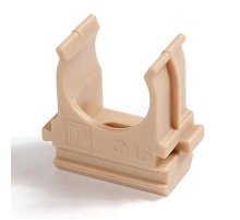 Крепёж-клипса для труб АБС-пластик сосна д16 (100шт/2000шт уп/кор)  PR13.0048  Промрукав