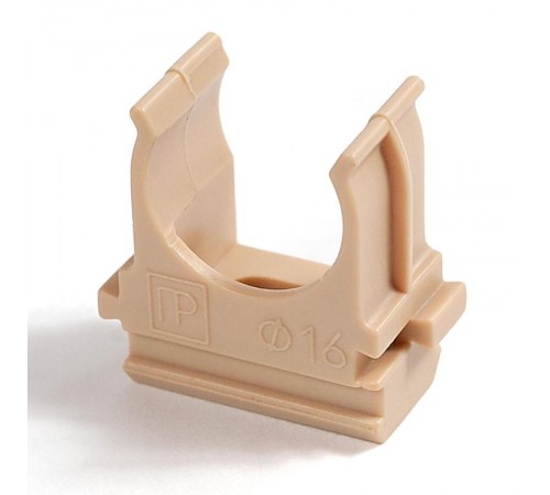 Крепёж-клипса для труб АБС-пластик сосна д16 (100шт/2000шт уп/кор)  PR13.0048  Промрукав