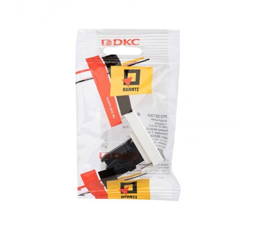 USB 2.0 розетка "Белое облако" Avanti модульная, тип А-А, 1 мод  4400401  DKC