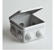 Коробка распределительная для о/п, 80х80х50мм (откид.крышка)  67040М  Рувинил