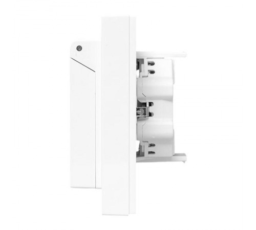 Механизм розетки двойной, 16А, IP44, с заземлением, со шторками, с рамкой, с крышками, белый Эпика EKF  UP1-SOW-211-44  EKF