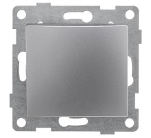 Bravo Выключатель 1кл., СУ , 10А, 250В, серебро  С10В1-004  GUSI Electric