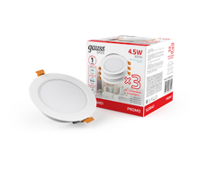 Светильник  Basic Downlight круг 4,5W 300lm 4000K 170-260V IP20 95*26 белый (3шт. в упак.) LED 1/40  9029420205T  Gauss