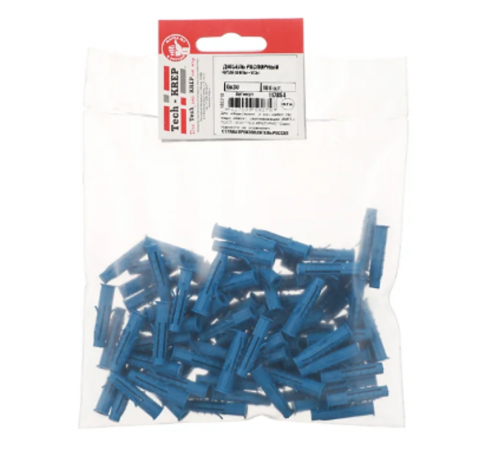 Дюбель распорный Чапай 6х30 шипы+усы (полипропилен) (100 шт) - пакет ( 0,069 кг)  117854  Tech-KREP