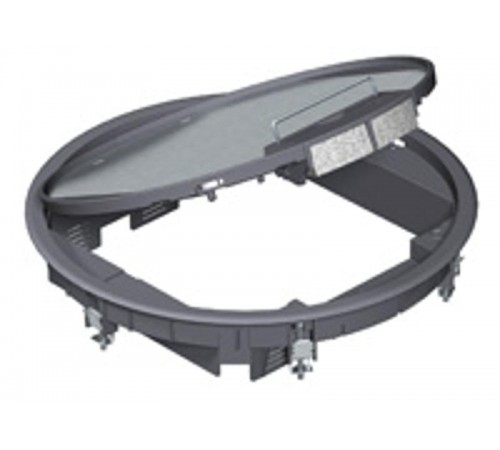 Лючок GESR9U (универсальный) 12xModul45 (полиамид,серый) (GESR9 U 7011)  7405528  OBO Bettermann