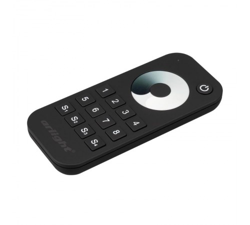 Пульт SMART-R24-DIM Black (8 зон, 2.4G) (Arlight, IP20 Пластик, 5 лет)  031935  Arlight
