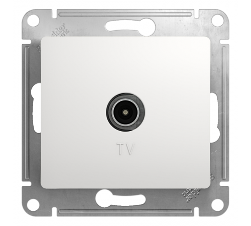 Glossa Белый TV Розетка оконечная 1DB  GSL000191  SE