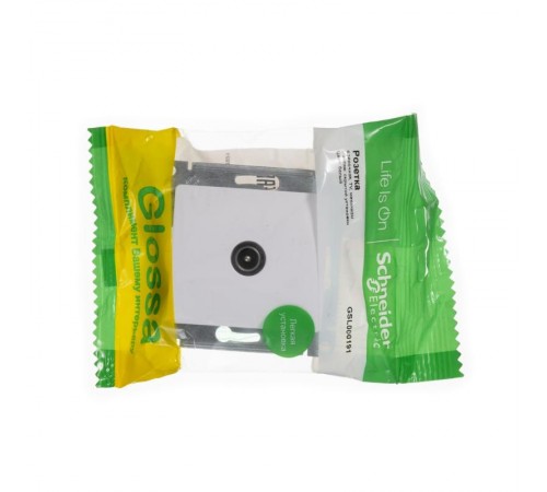 Glossa Белый TV Розетка оконечная 1DB  GSL000191  SE
