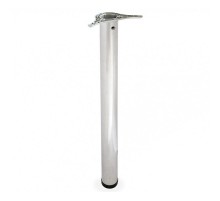 Ножка металл.круглая, нерегулир, D60х710мм, мат хром - накл.   127486  Tech-KREP