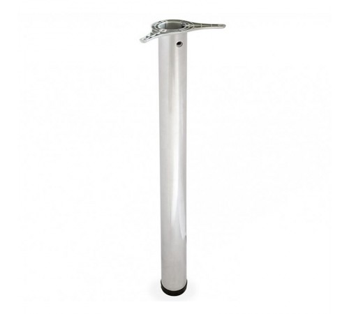 Ножка металл.круглая, нерегулир, D60х710мм, мат хром - накл.   127486  Tech-KREP