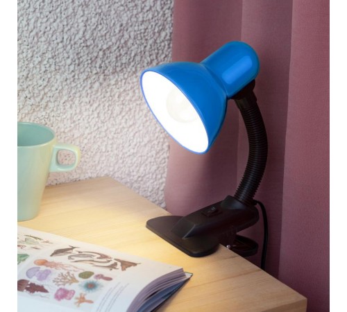 Светильник настольный под лампу N-212-E27-40W-BU синий  Б0035060  ЭРА