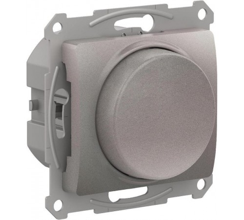 Glossa Платина Светорегулятор (диммер) повор-нажим LED RC 400Вт механизм  GSL001223  SE