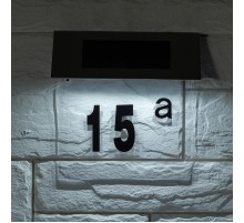 Светильник уличный настенный указатель Номер дома 2 ERASF22-40 на солнечных батареях 4 LED  Б0053390  ЭРА