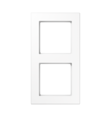 Рамка для вертикальной и горизонтальной установки, 2 поста; дюропласт; белый; A CREATION  AC582WW  Jung