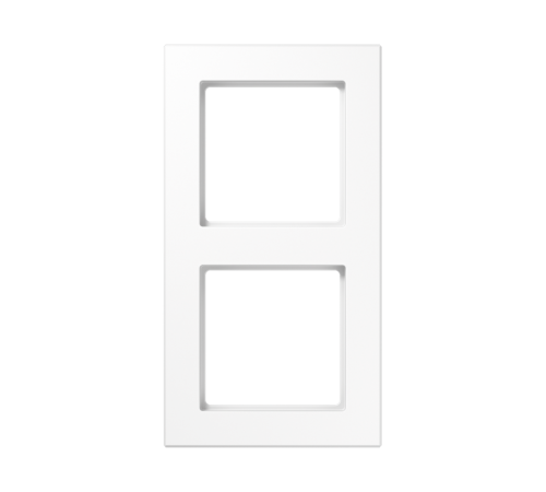 Рамка для вертикальной и горизонтальной установки, 2 поста; дюропласт; белый; A CREATION  AC582WW  Jung