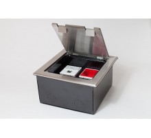 Люк на 4 поста(45*45)из нержавеющей стали с коробкой IP40  300014  SPL