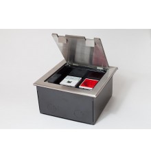 Люк на 4 поста(45*45)из нержавеющей стали с коробкой IP40  300014  SPL