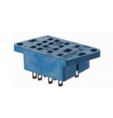 Розетка для монтажа на панель под пайку для реле 55.32, 55.34; монтажный фланец; в комплекте металлическая клипса 094.51  9434SMA  Finder