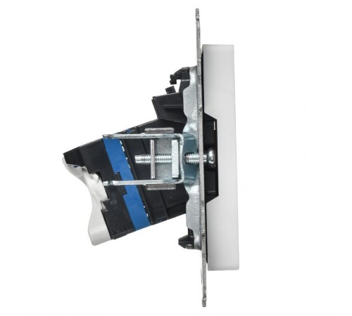 BRITE Розетка компьютерная RJ45 кат.5E РК10-БрАБ арктический белый   BR-K10-1-K91  IEK