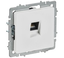 BRITE Розетка компьютерная RJ45 кат.6 РК11-БрАБ арктический белый   BR-K10-2-K91  IEK