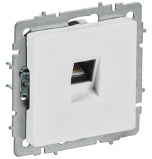 BRITE Розетка компьютерная RJ45 кат.5E РК10-БрАБ арктический белый   BR-K10-1-K91  IEK