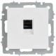 BRITE Розетка компьютерная RJ45 кат.6 РК11-БрАБ арктический белый   BR-K10-2-K91  IEK