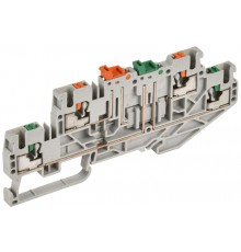 Колодка клеммная CP-ML 2 ур. нож. разм. 2,5мм2 серая  YCT23-04-2-K03-002  IEK