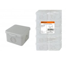 Коробка распределительная о/п 65х65х50мм, крышка, IP54, 4вх., без гермовводов  SQ1401-0811  TDM